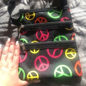 PEACE AND LOVE CROSSBODY!